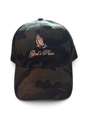 God's Plan Camouflage Baseball Cap - Green